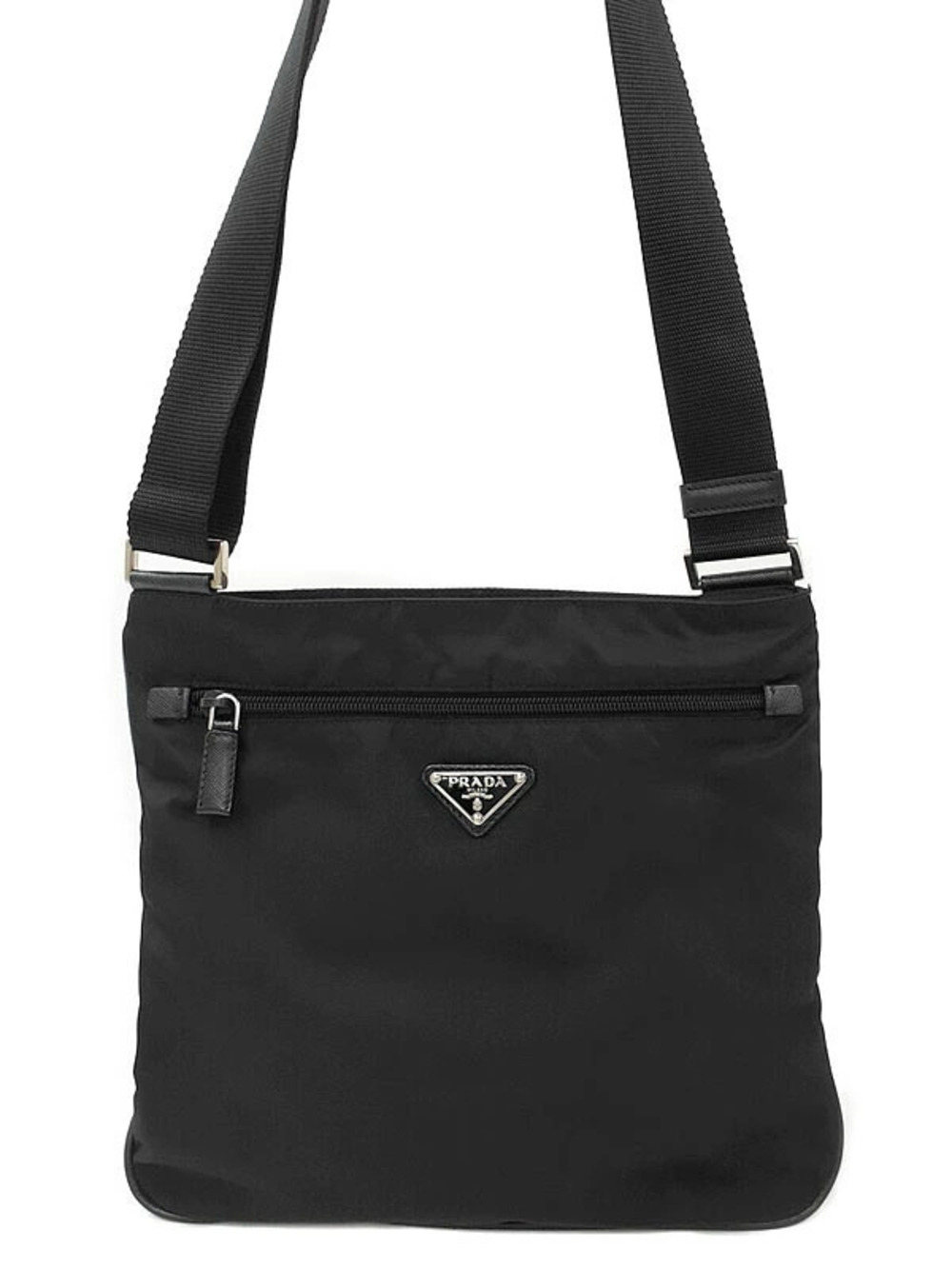 Prada Tessuto Crossbody Bag Black